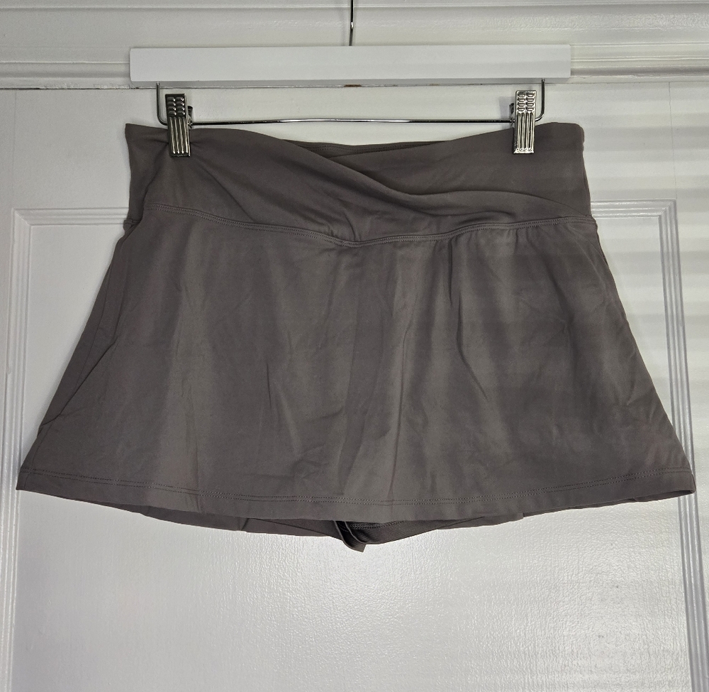 Forever 21 Smoke Gray Tennis Skort Womens Medium Athletic Mini Skirt Shorts